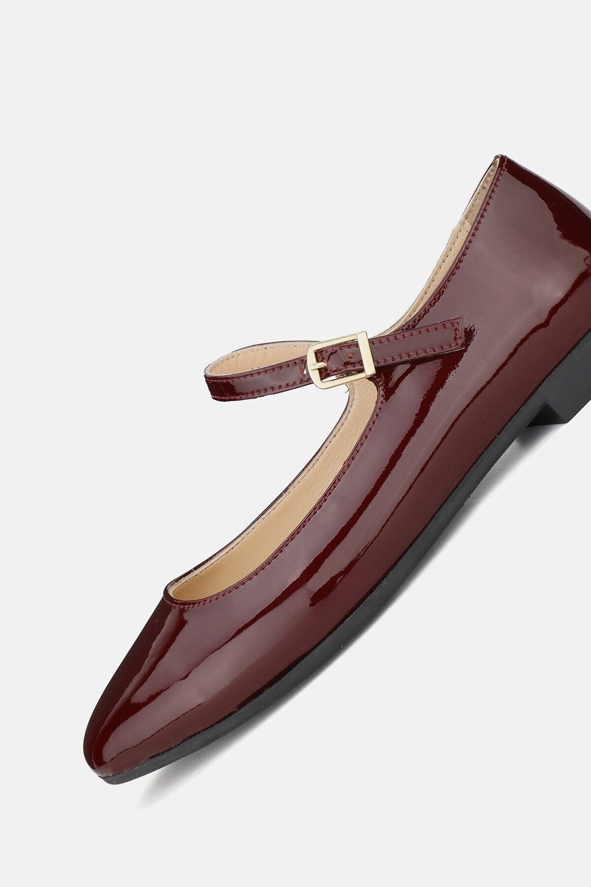 KADIN BORDO RUGAN HAKİKİ DERİ 34-35-41-42 NUMARA BANTLI BABET