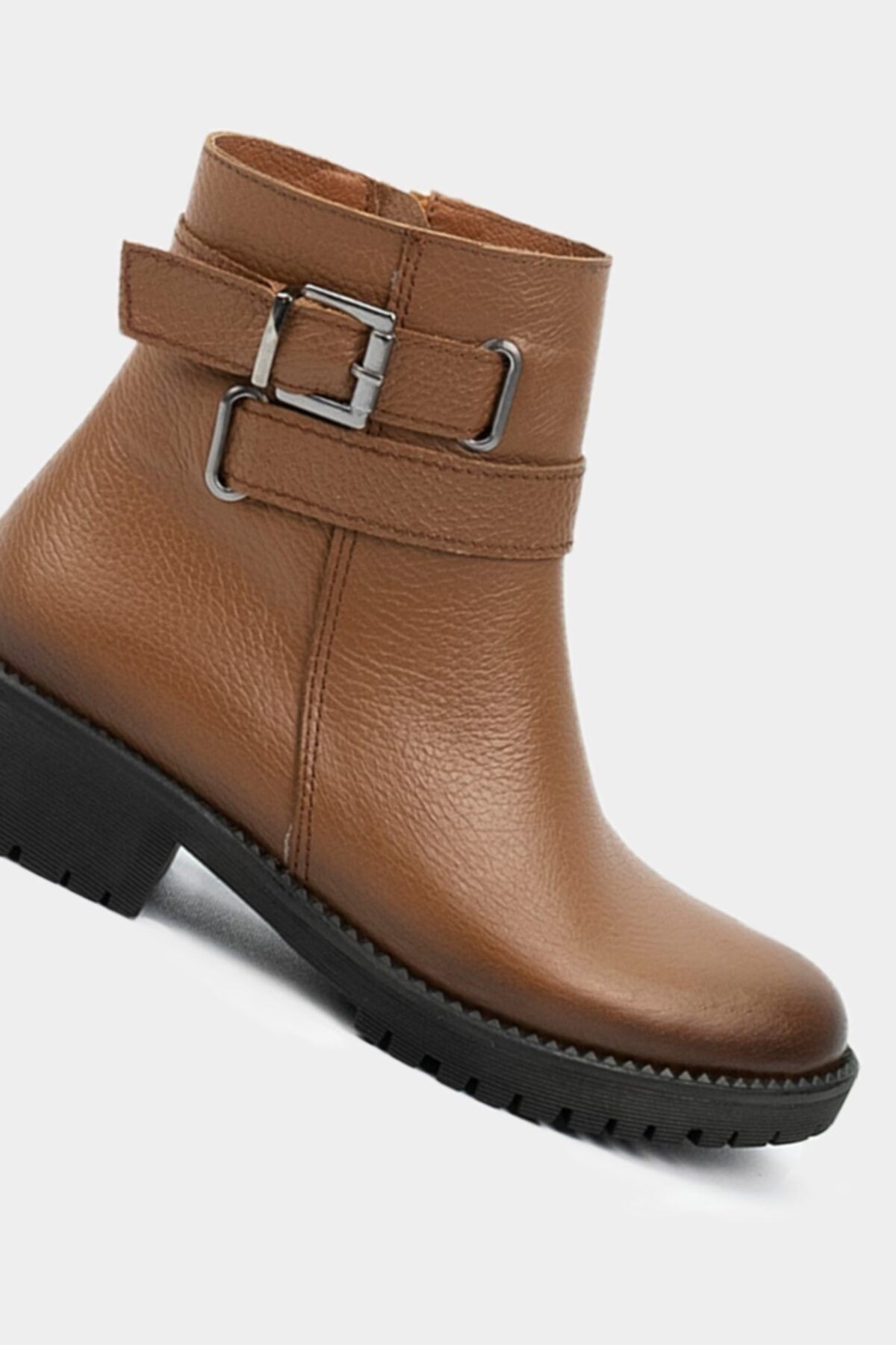 Kadın Taba Hakiki Deri Bot & Bootie