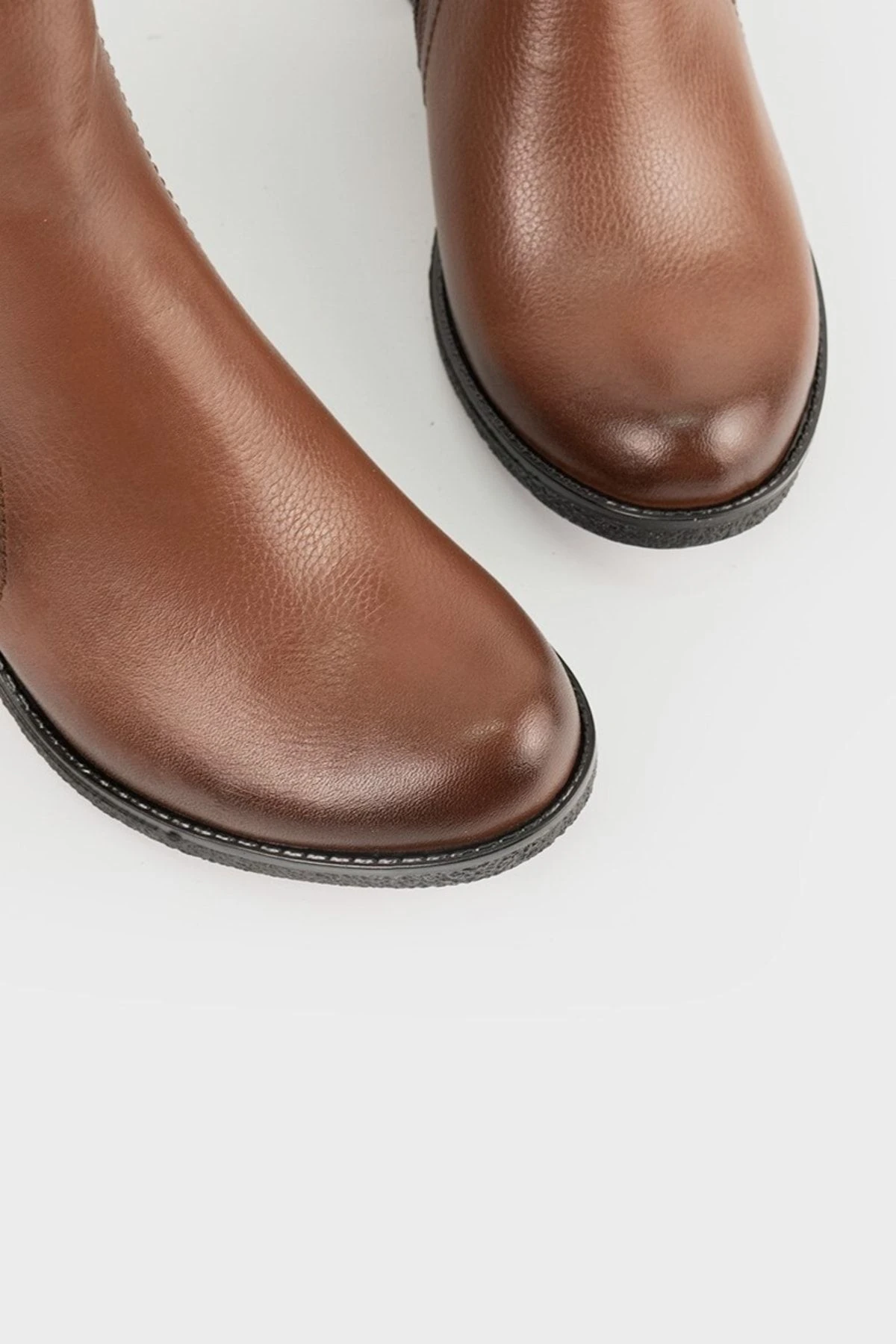 Kadın Kahverengi Hakiki Deri 35-40 Numara Çizme