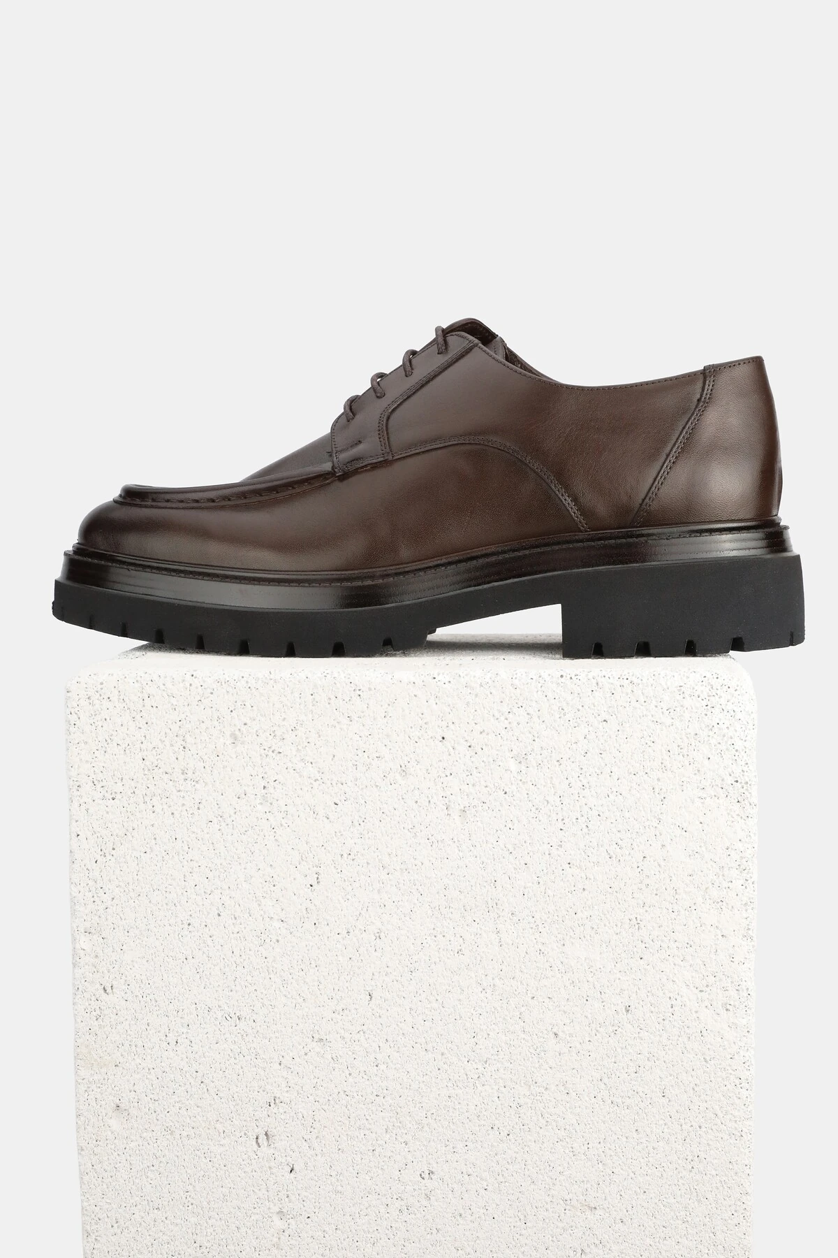 ERKEK KAHVERENGİ HAKİKİ DOĞAL DERİ 39-45-46 NUMARA BAĞCIKLI OXFORD AYAKKABI