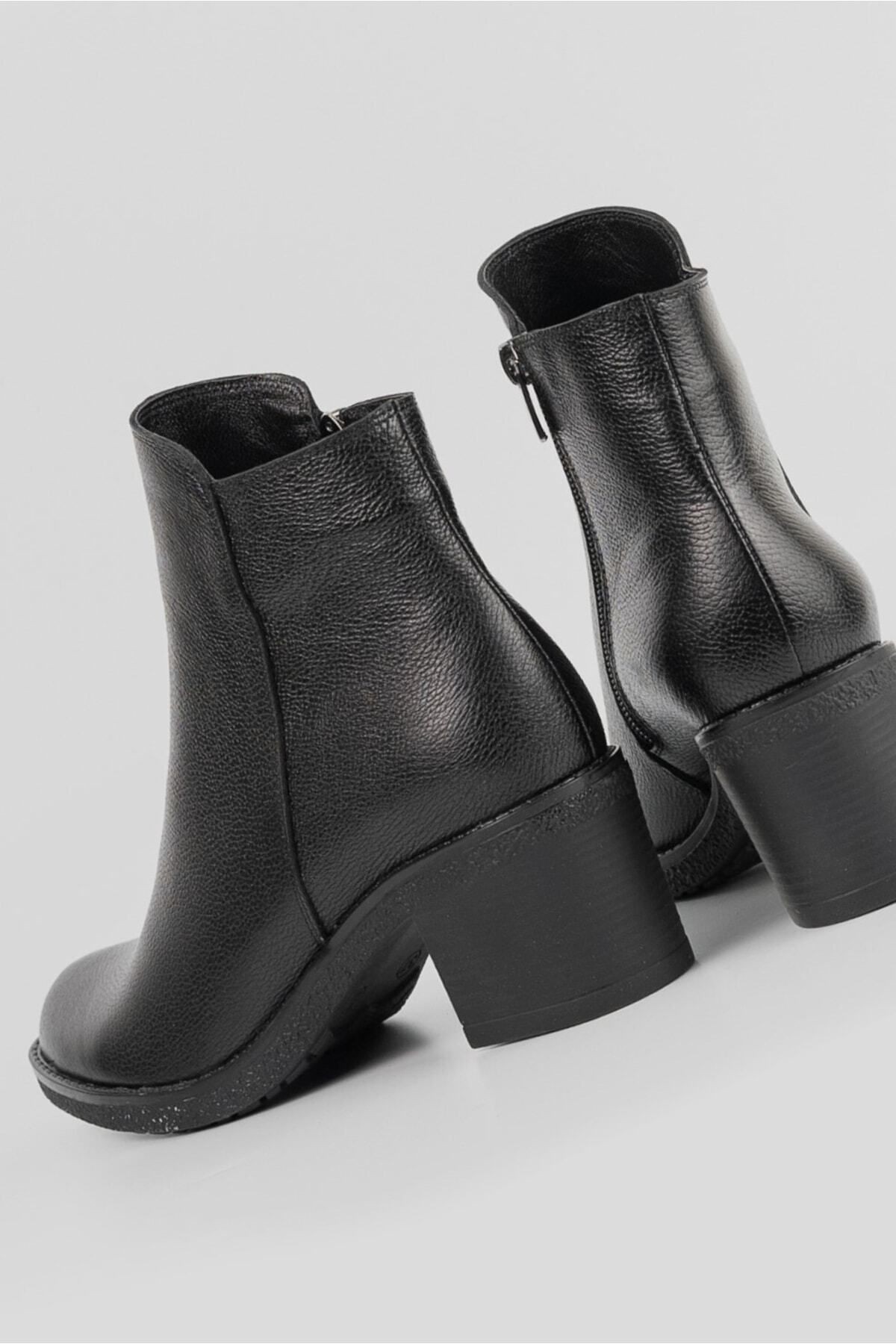 Kadın Bordo Hakiki Doğal Deri Bot & Bootie