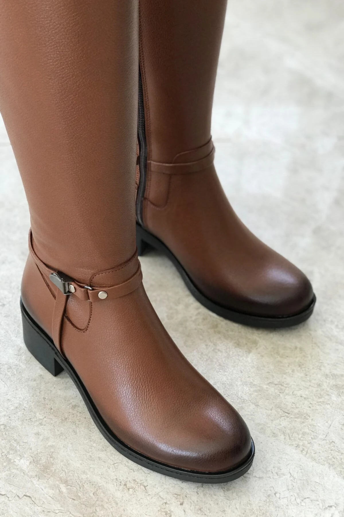 Kadın Siyah Hakiki Deri Çizme