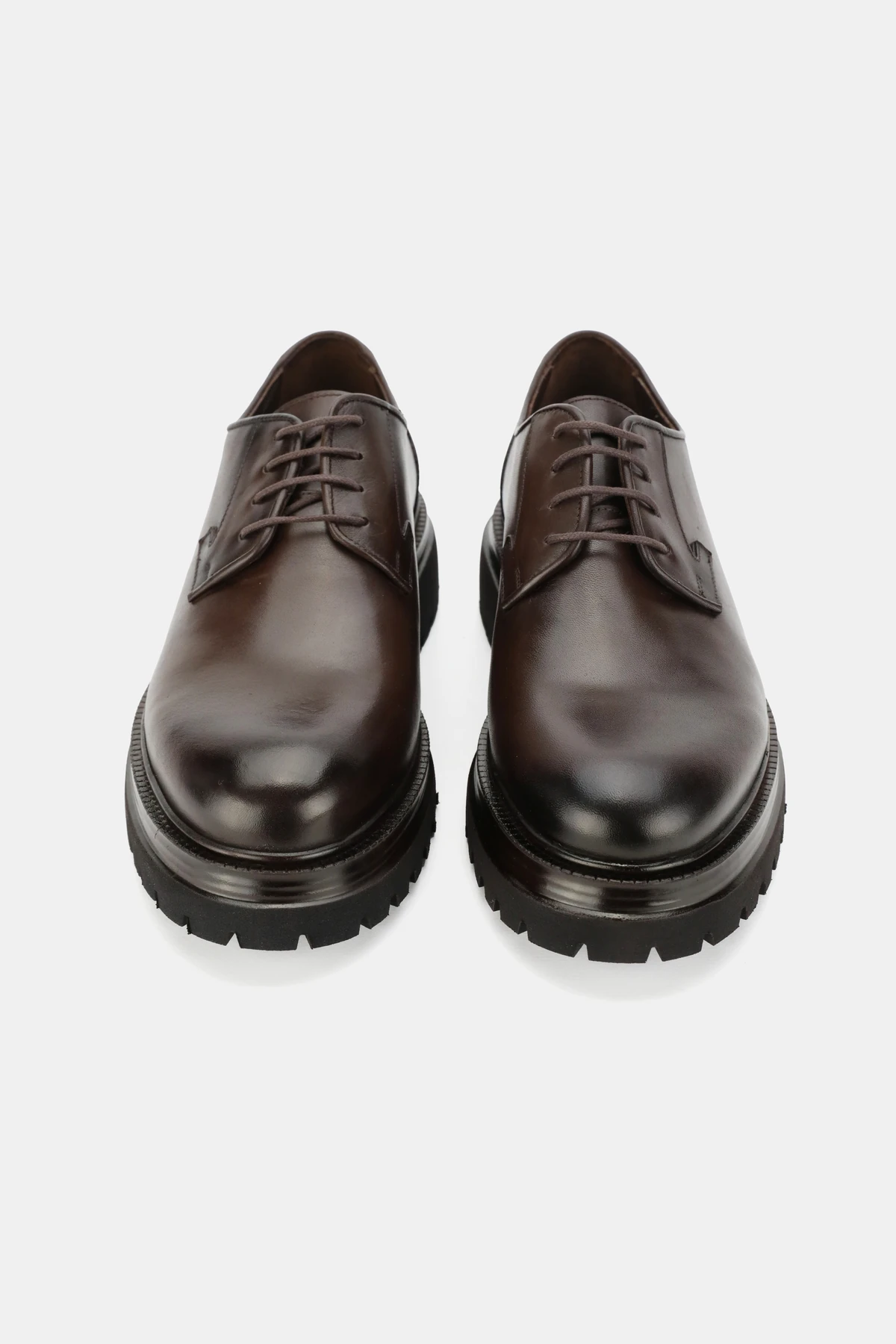 ERKEK KAHVERENGİ HAKİKİ DOĞAL DERİ 39-46 NUMARA BAĞCIKLI OXFORD AYAKKABI