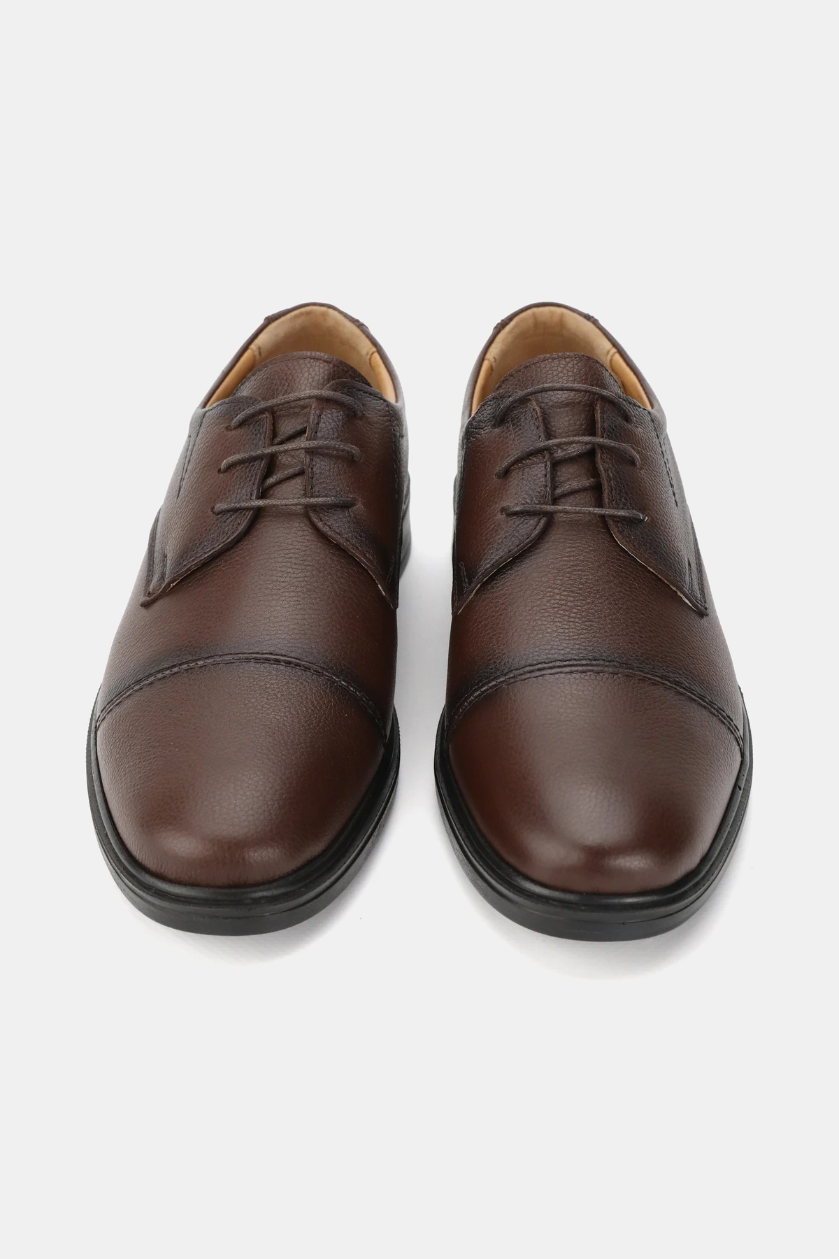 ERKEK KAHVERENGİ HAKİKİ DOĞAL DERİ ORTOPEDİK KLASİK BAĞCIKLI AYAKKABI