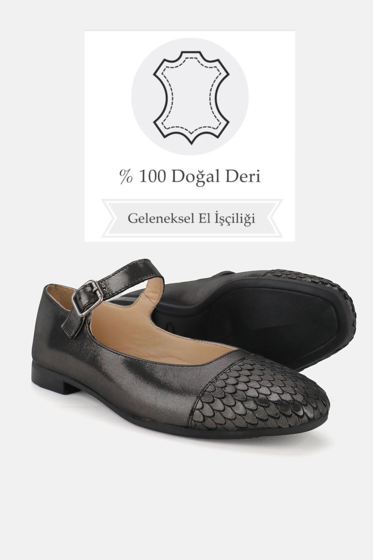 KADIN BEJ SİMLİ HAKİKİ DERİ 34-35-41-42 NUMARA BİLEKTEN BANTLI BABET
