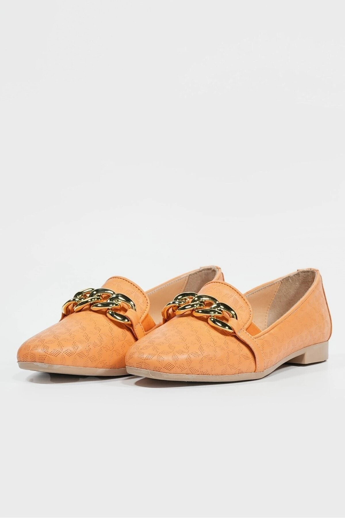 KADIN HAKİ YEŞİL HAKİKİ DERİ 36-41 NUMARA ZİNCİRLİ BABET