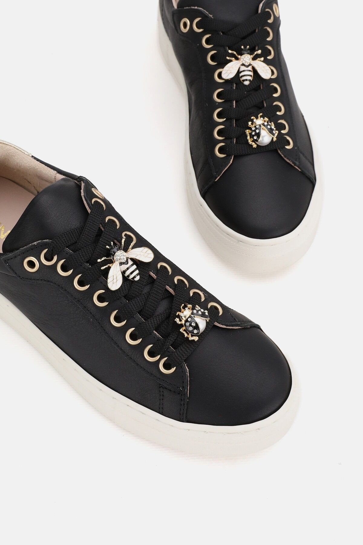 KADIN BEJ HAKİKİ DOĞAL DERİ BAĞCIKLI SNEAKER CASUAL AYAKKABI