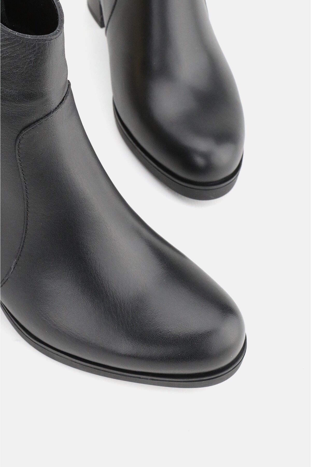 KADIN KAHVERENGİ HAKİKİ DOĞAL DERİ KALIN TOPUKLU PLATFORMLU BOT & BOOTİE