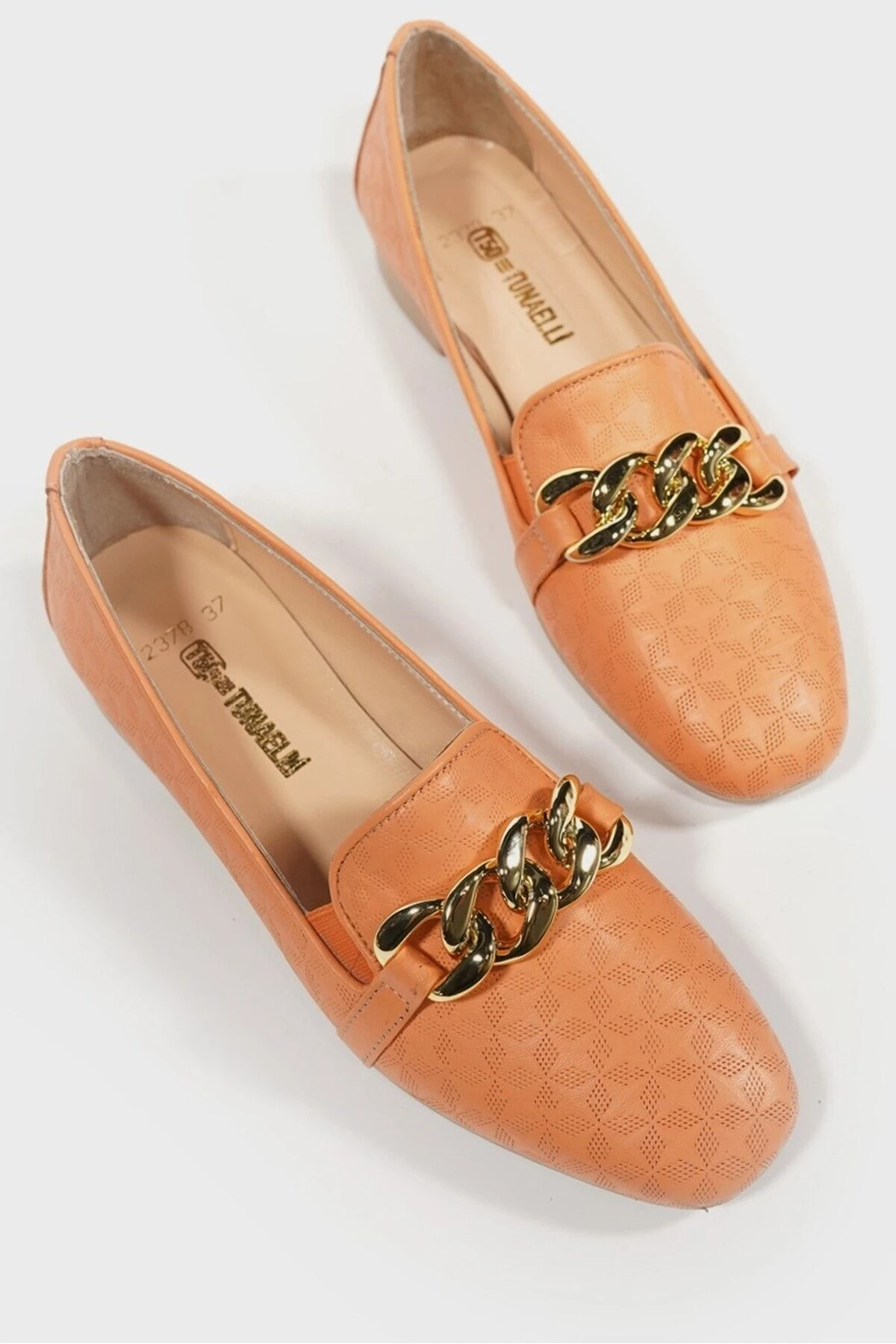 KADIN HAKİ YEŞİL HAKİKİ DERİ 36-41 NUMARA ZİNCİRLİ BABET