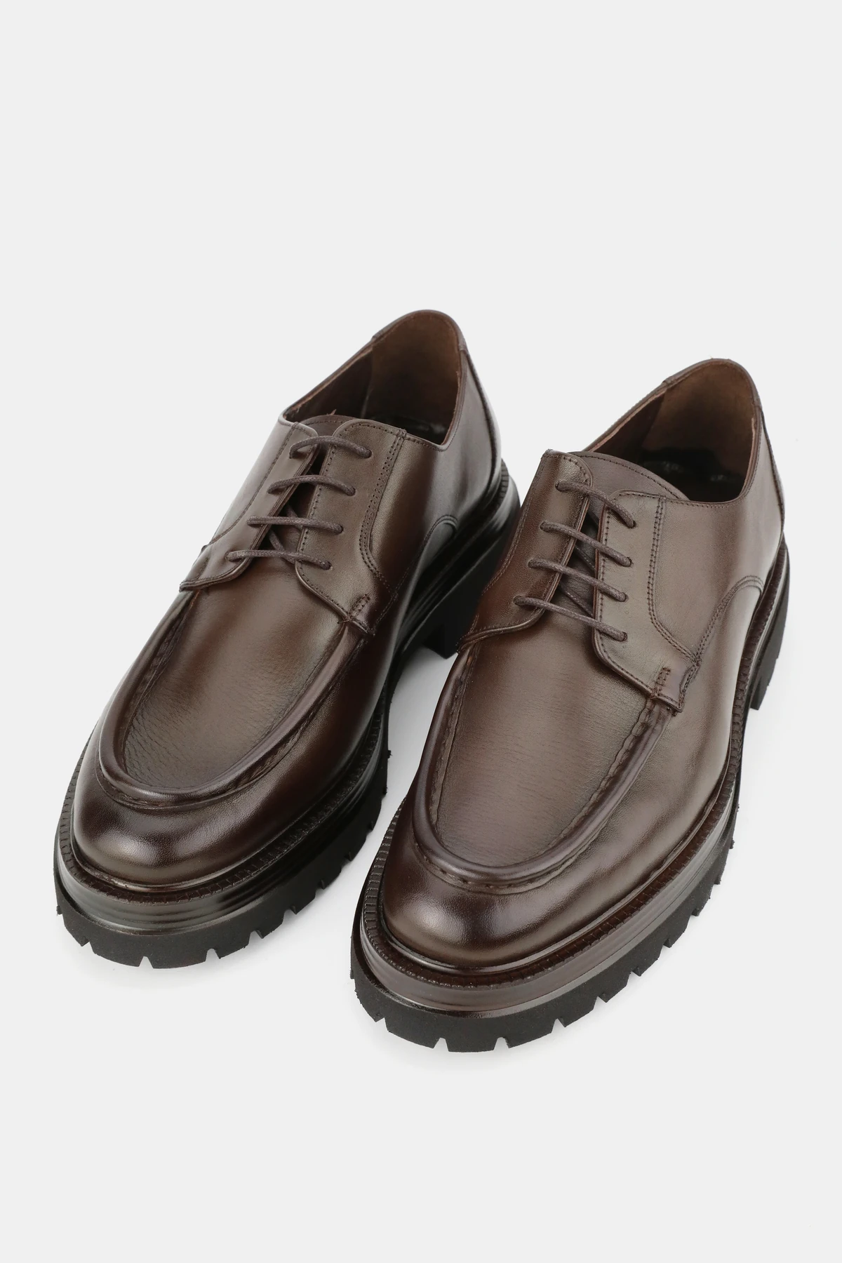 ERKEK KAHVERENGİ HAKİKİ DOĞAL DERİ 39-45-46 NUMARA BAĞCIKLI OXFORD AYAKKABI