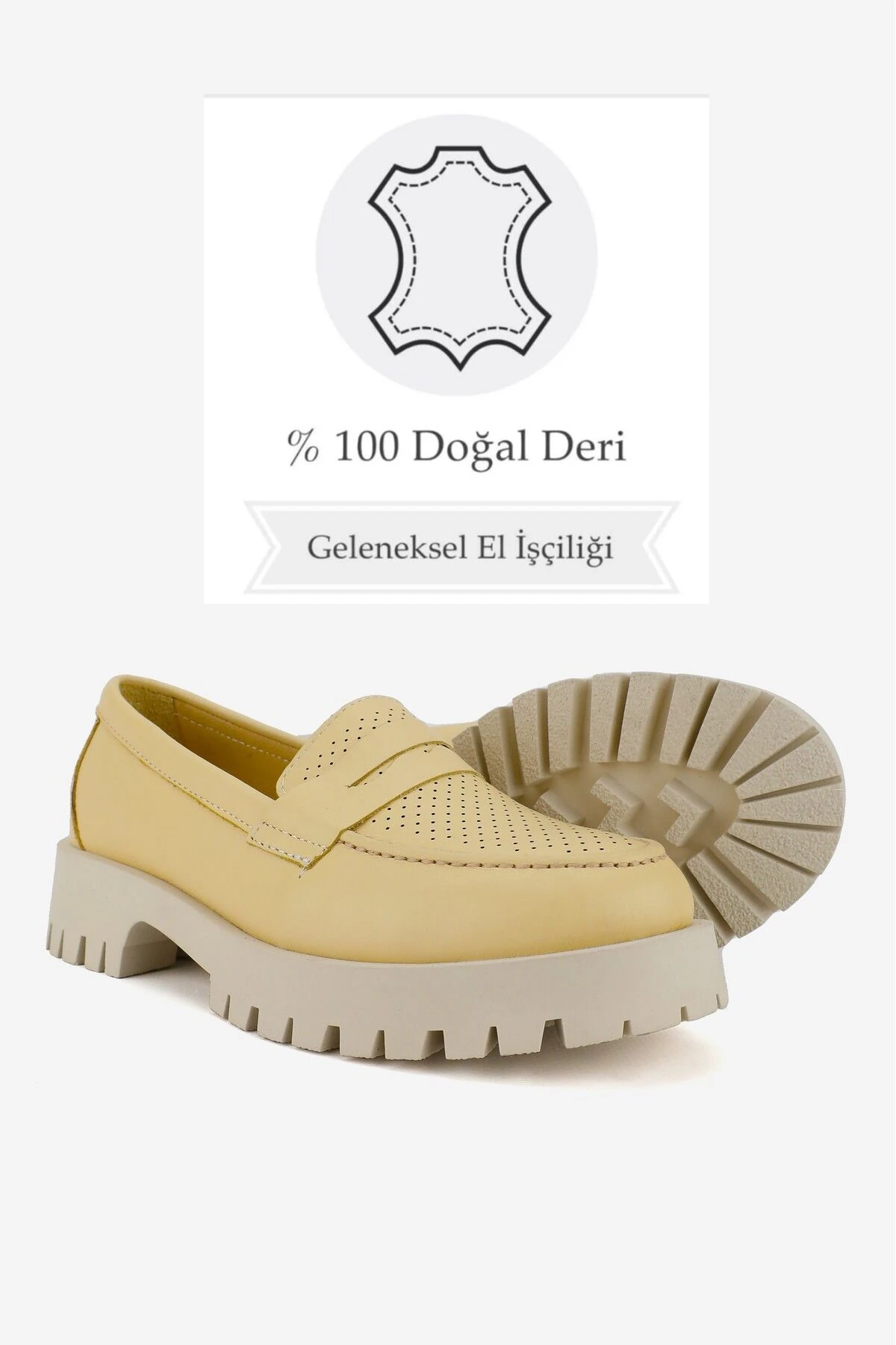 KADIN KIRMIZI HAKİKİ DOĞAL DERİ 36-41 NUMARA LOAFER AYAKKABI