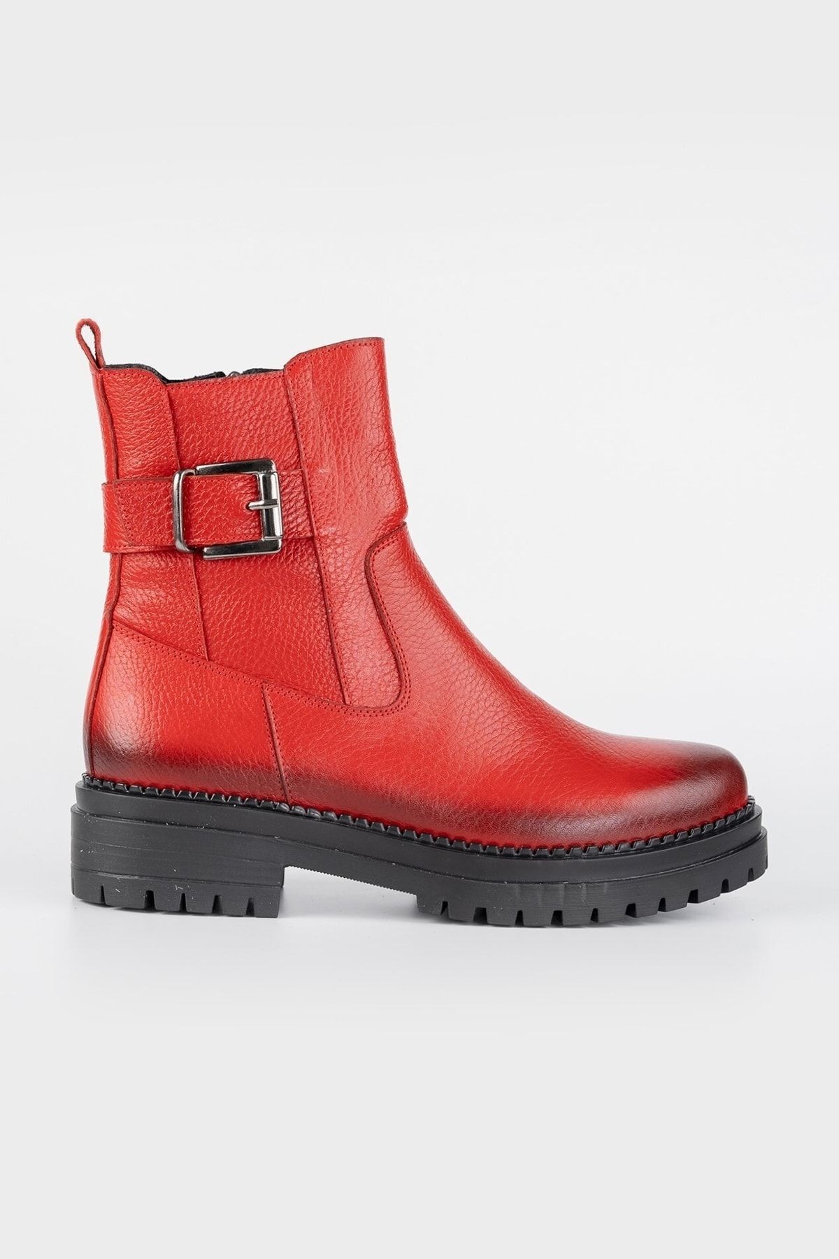 Kadın Bej Hakiki Doğal Deri 35-41 Numara Bot & Bootie