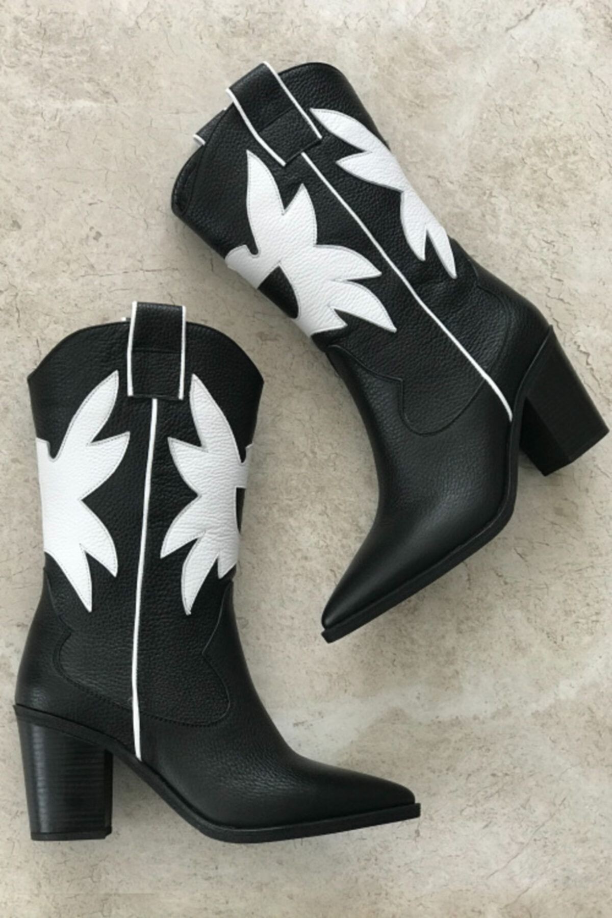 Kadın Bej Süet Hakiki Deri Western Çizme