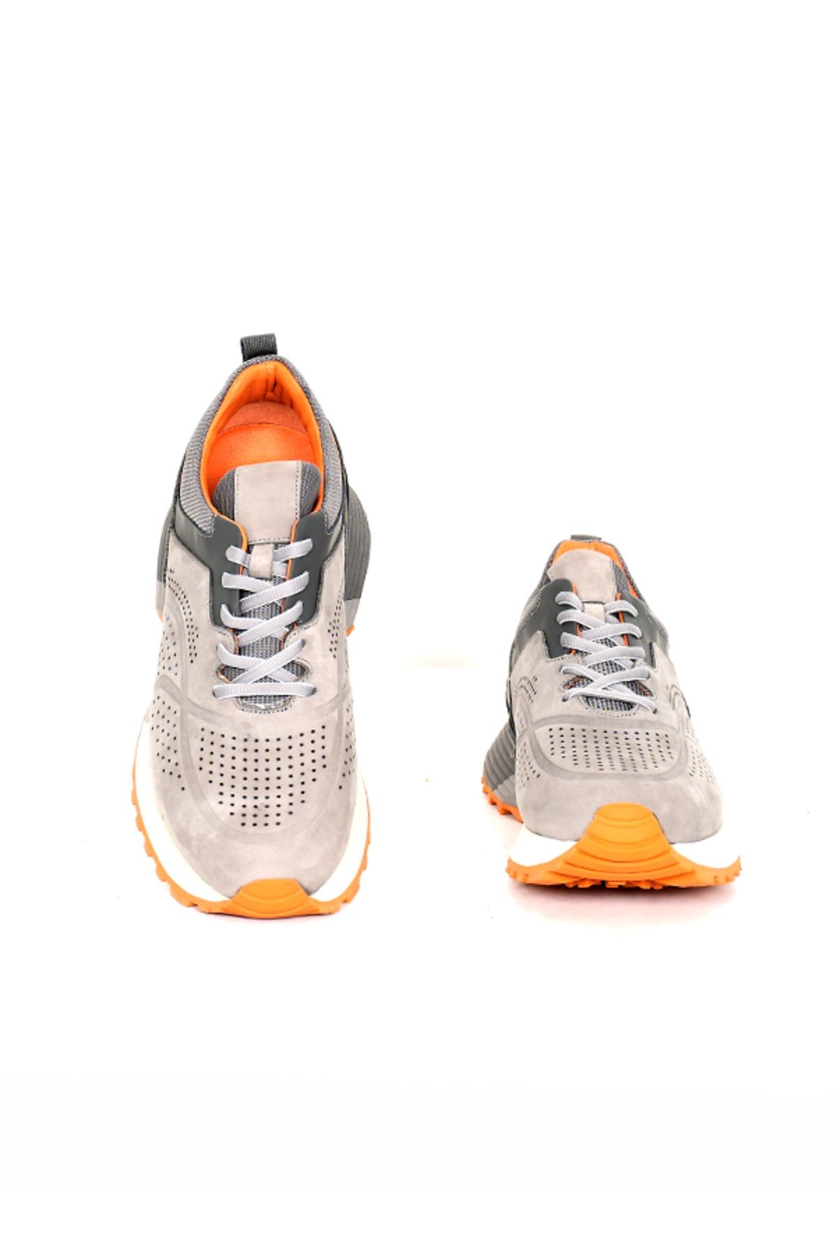 TNL 2395 Gri Nubuk Deri, EVA Taban Erkek Sneaker