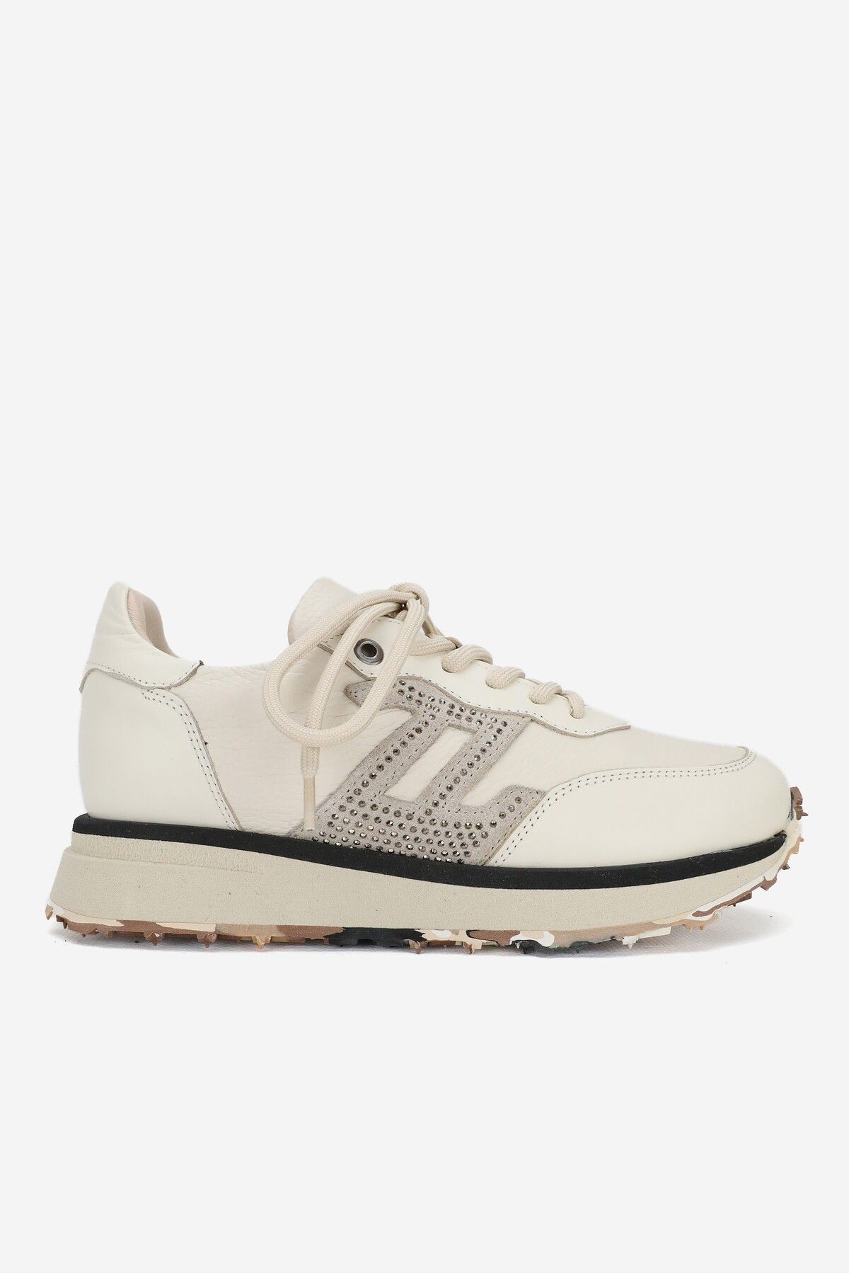 KADIN BEJ HAKİKİ DOĞAL DERİ BAĞCIKLI SNEAKER CASUAL AYAKKABI