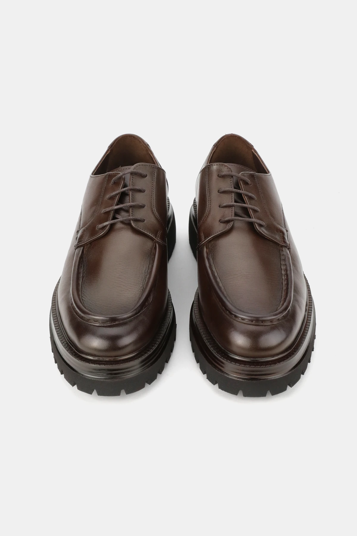 ERKEK KAHVERENGİ HAKİKİ DOĞAL DERİ 39-45-46 NUMARA BAĞCIKLI OXFORD AYAKKABI