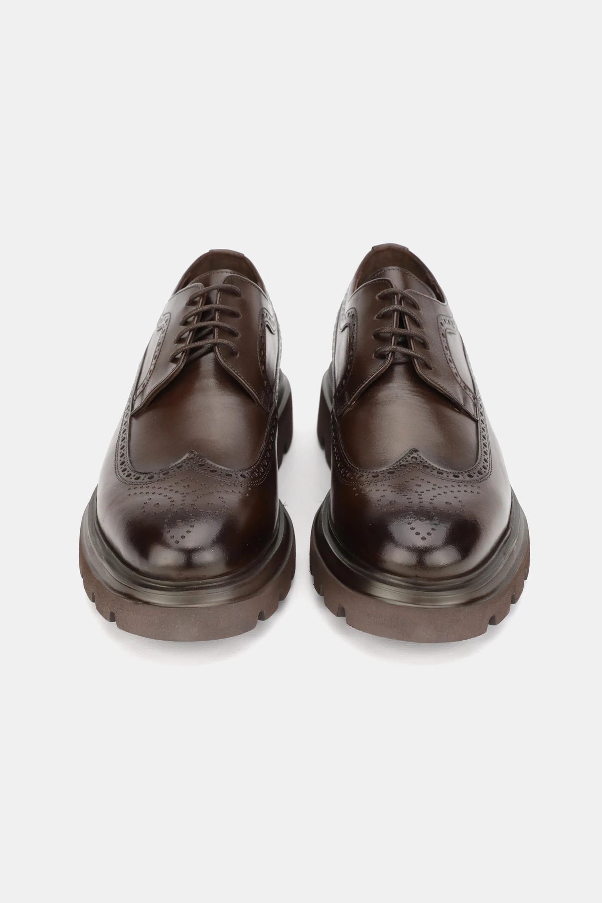 ERKEK KAHVERENGİ HAKİKİ DOĞAL DERİ 39-45 NUMARA EVA TABAN BAĞCIKLI AYAKKABI