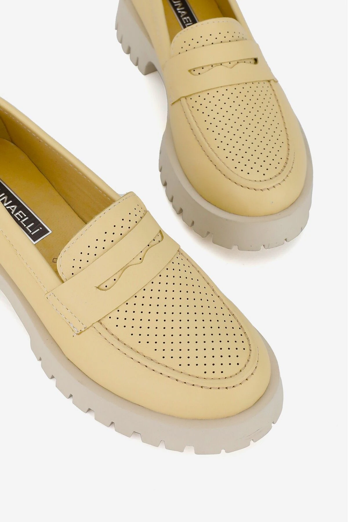 KADIN KIRMIZI HAKİKİ DOĞAL DERİ 36-41 NUMARA LOAFER AYAKKABI