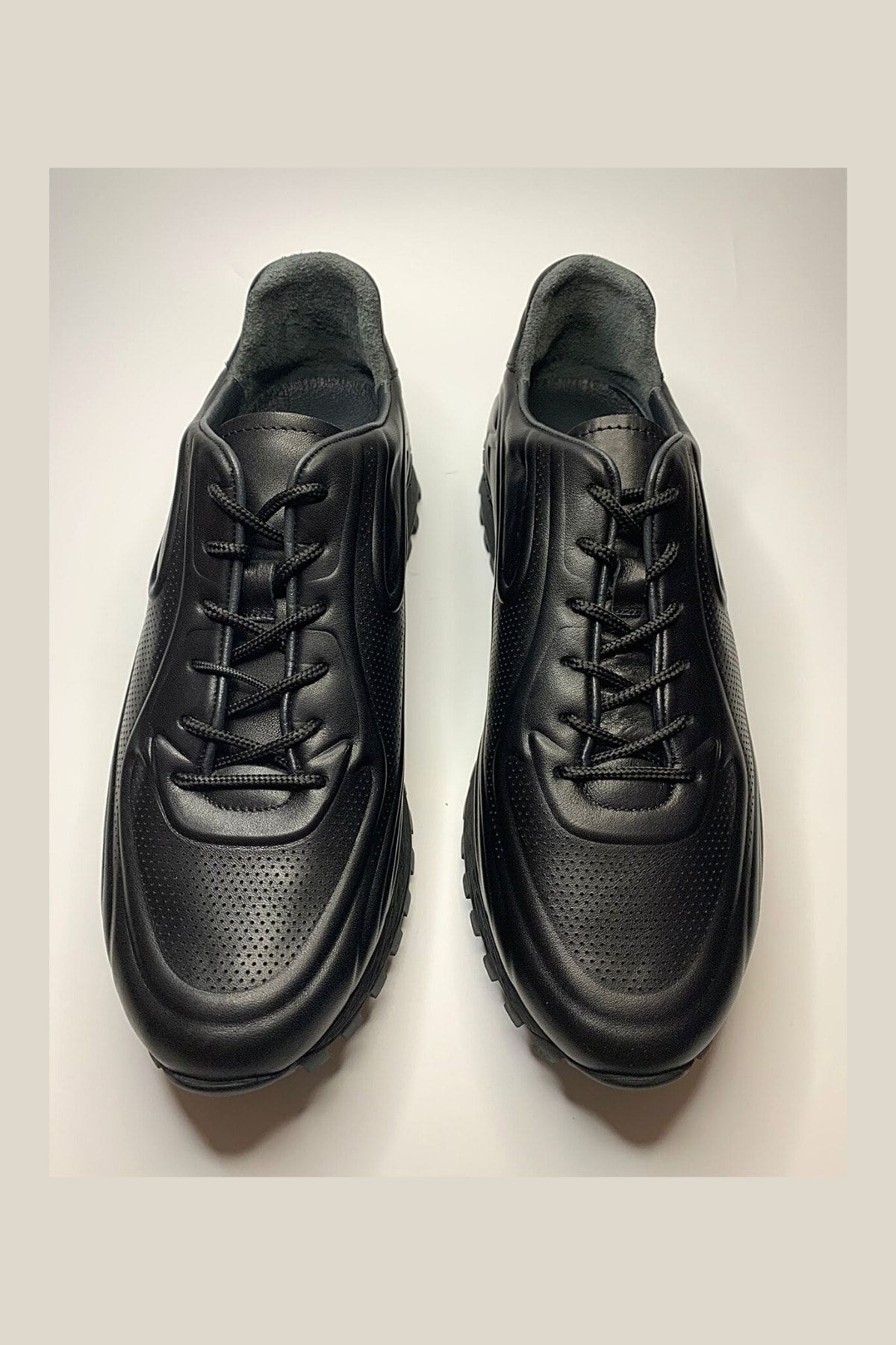 Siyah Kauçuk Taban Erkek Sneaker