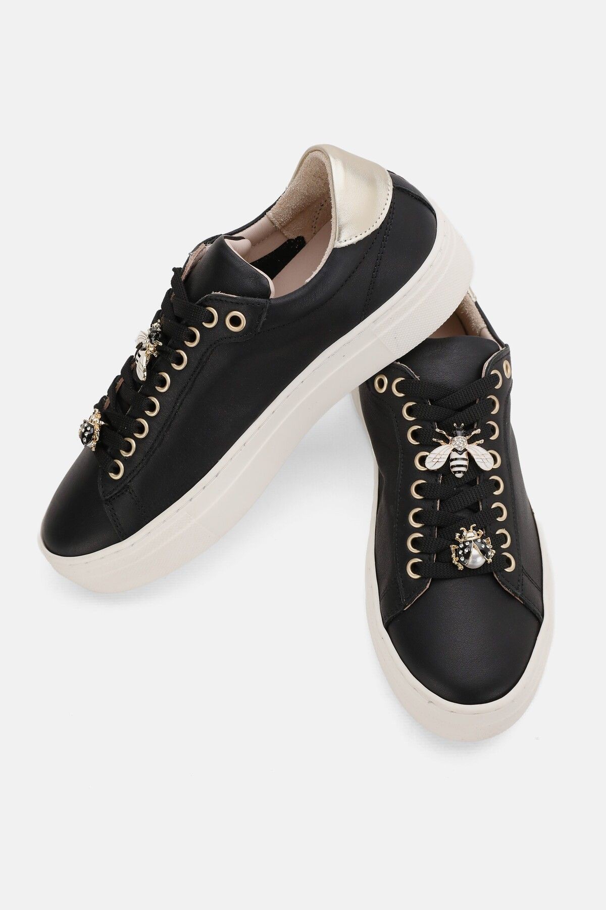 KADIN BEJ HAKİKİ DOĞAL DERİ BAĞCIKLI SNEAKER CASUAL AYAKKABI