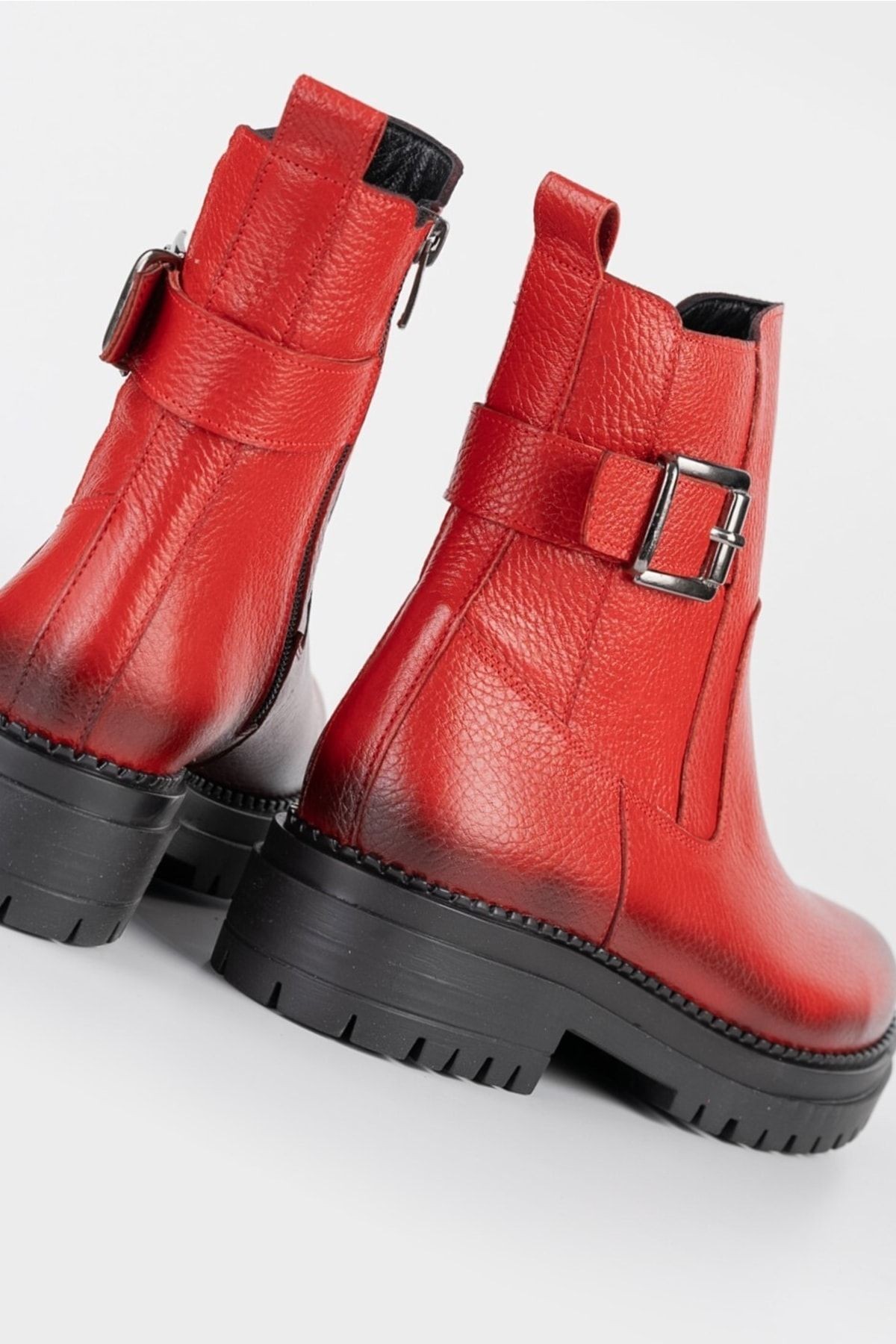 Kadın Bej Hakiki Doğal Deri 35-41 Numara Bot & Bootie