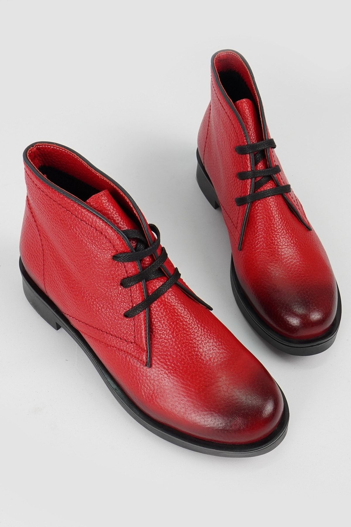 Kadın Bej Hakiki Deri 34-35-41 Numara Bot & Bootie