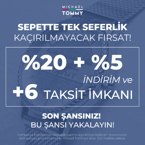 Tüm Ürünlerde %20 indirime ek sepette %15 indirim fırsatı