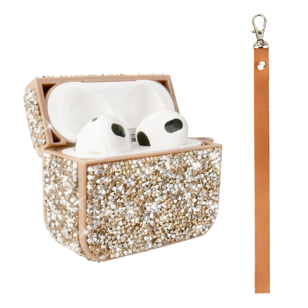 Apple Airpods 3. Nesil Zore Airbag 45 Bilek Askı Aparatlı Simli Şeffaf Kılıf