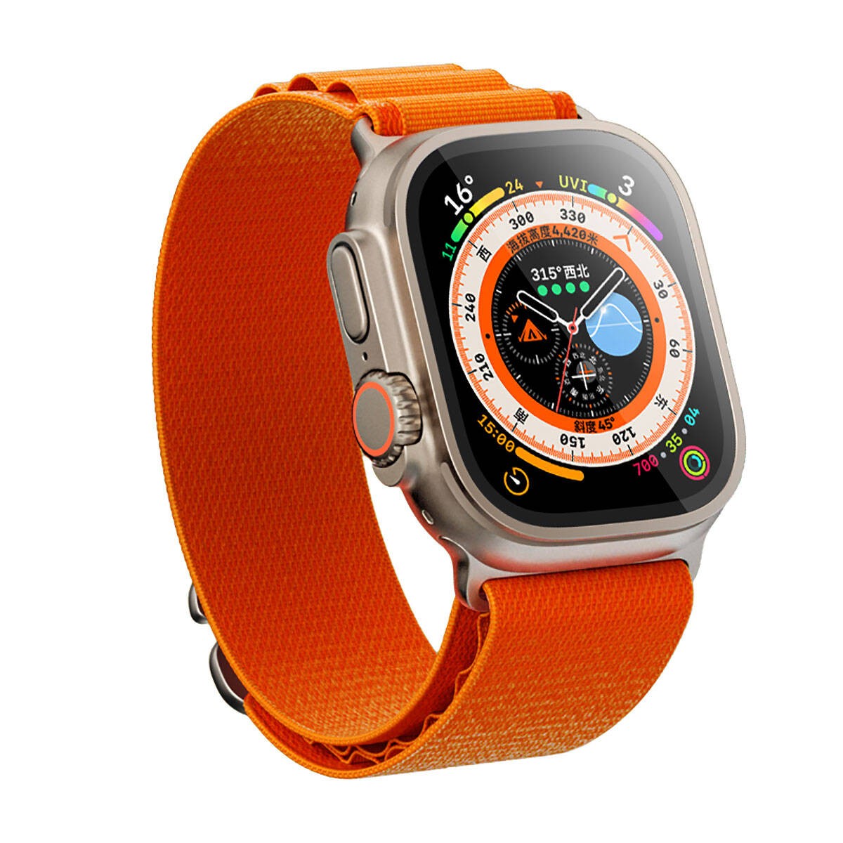 Watch Ultra 49mm Benks Anti-Reflective Kolay Uygulama Aparatlı Temperli Ekran Koruyucu