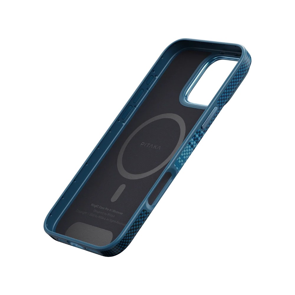 iPhone 16 Pro Max Kılıf Magsafe Şarj Özellikli Aramid Fiber Pitaka Military-Grade Sunset-Moonrise Serisi Moonrise Kılıf