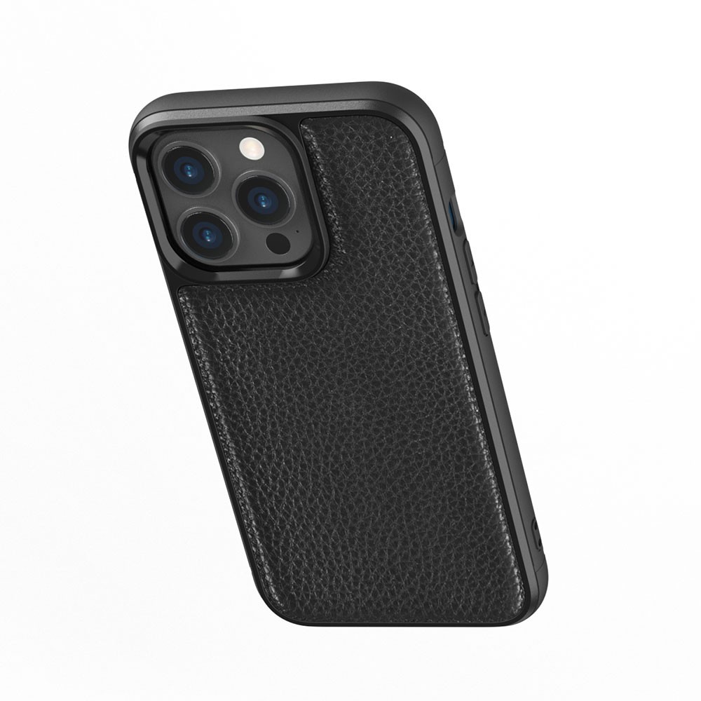 iPhone 13 Pro Kılıf Wiwu Genuine Leather Plastic Calfskin Orjinal Deri Kılıf