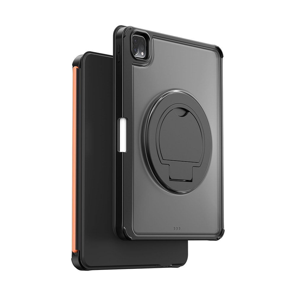 Apple iPad Air 11 2024 Wiwu MK-007 Combo Pro Kalem Bölmeli Klavyeli Standlı Kılıf