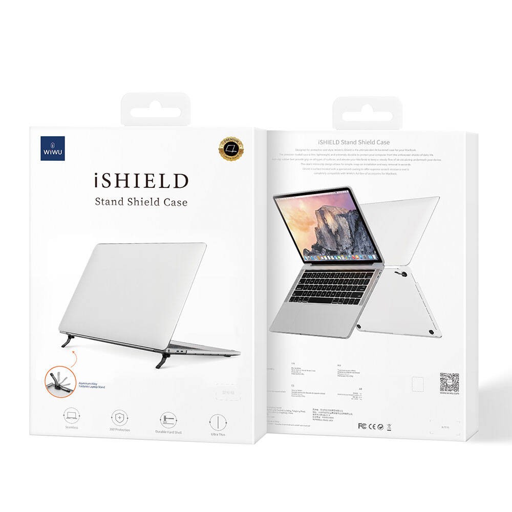 Macbook 13.6&quot; Air 2024 M2 A2681 Wiwu Macbook iShield Standlı Shield Kapak