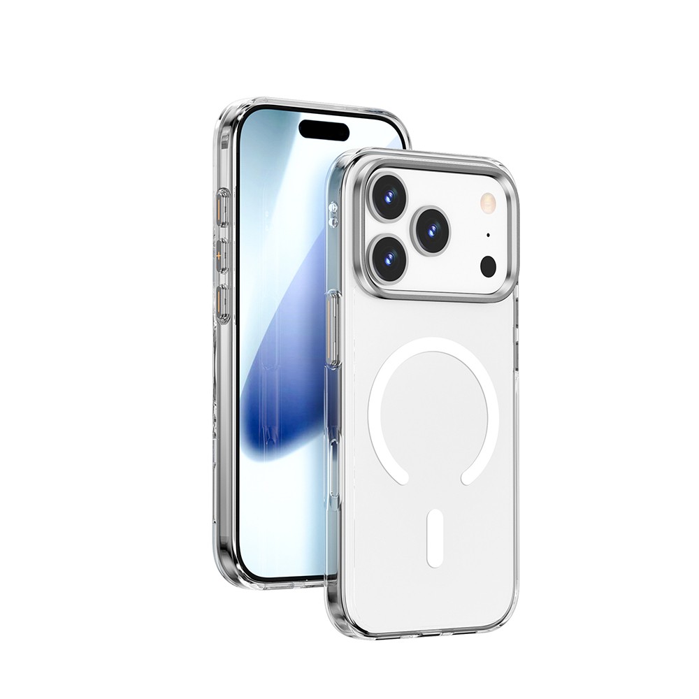 Apple iPhone 17 Pro Kılıf M-safe Şarj Özellikli Wiwu YXK-208 Invisible Ultra Sert PC Kapak