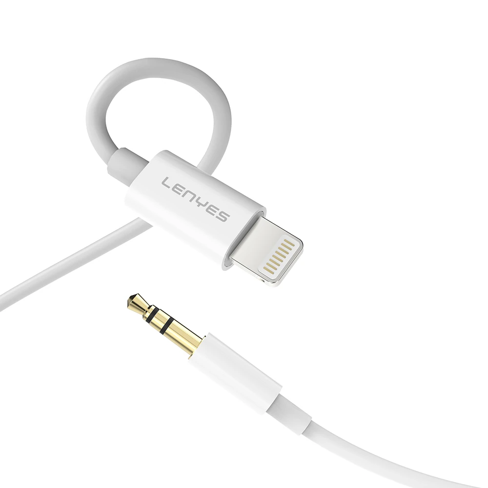 Lenyes AX106 Lightning to 3.5mm AUX Audio Kablo 1M