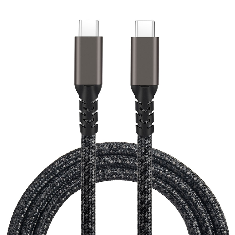 Qgeem 2.Jenerasyon Type-C to Type-C USB3.2 PD Data Kablosu 100W 20Gbps 4K@60Hz 0.5 Metre