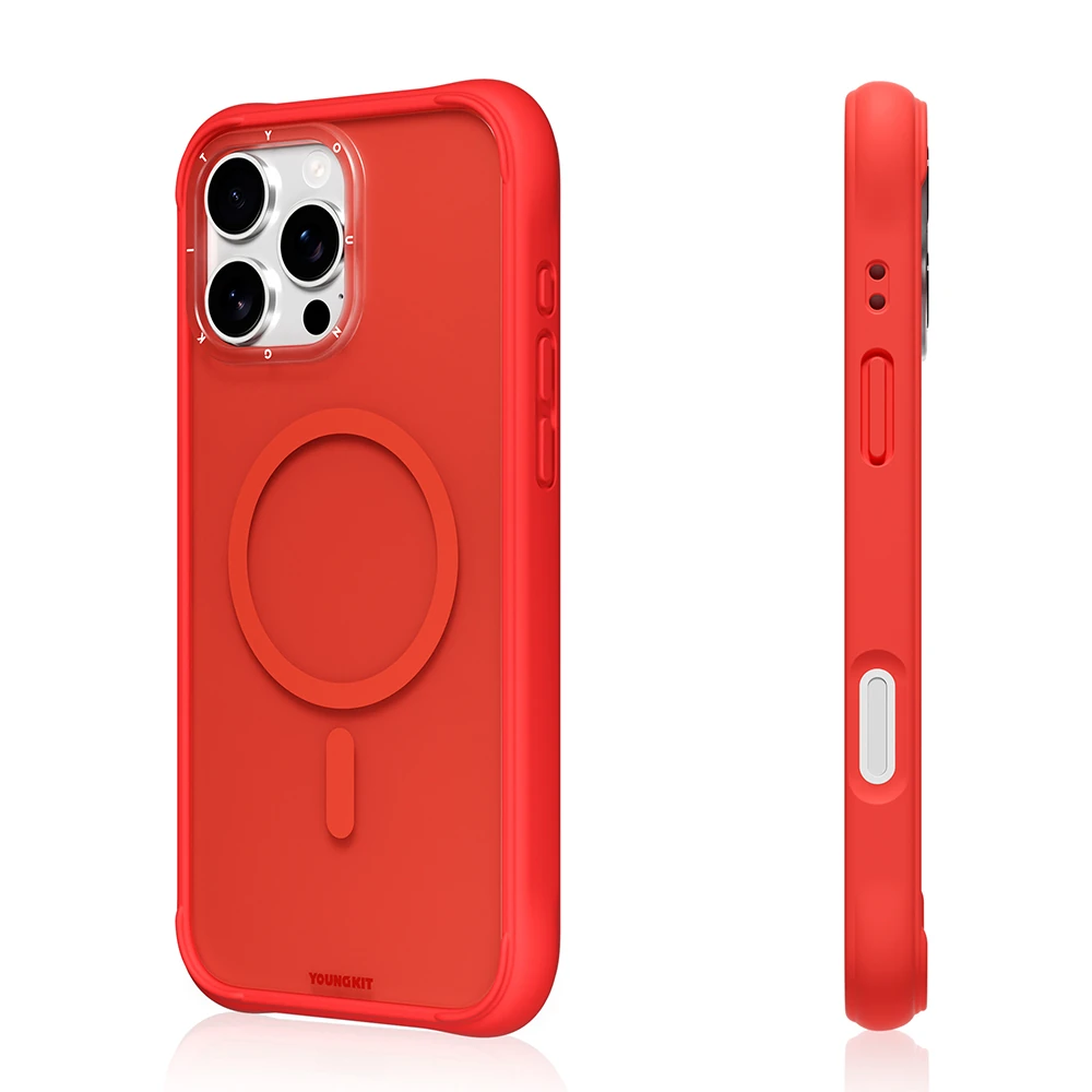 Apple iPhone 16 Pro Kılıf M-safe Şarj Özellikli Youngkit Macaroon Serisi Kapak