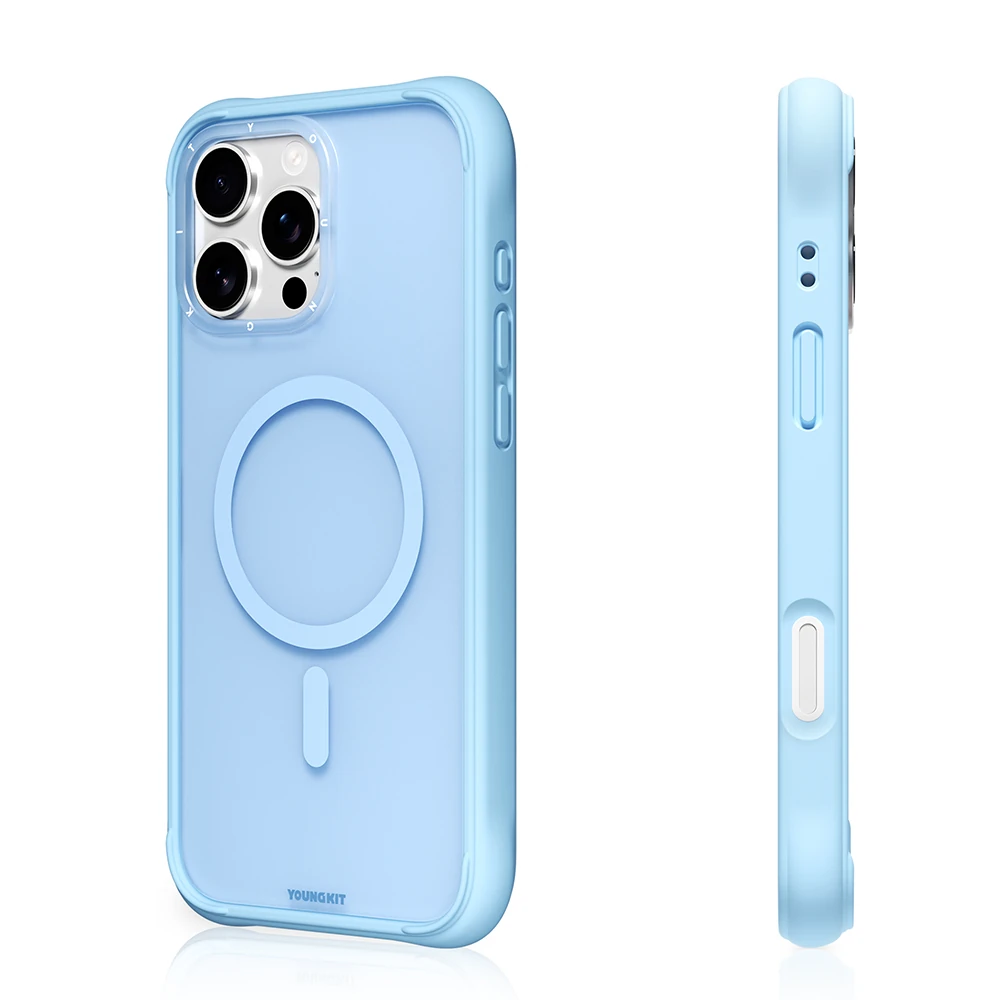 Apple iPhone 16 Pro Kılıf M-safe Şarj Özellikli Youngkit Macaroon Serisi Kapak