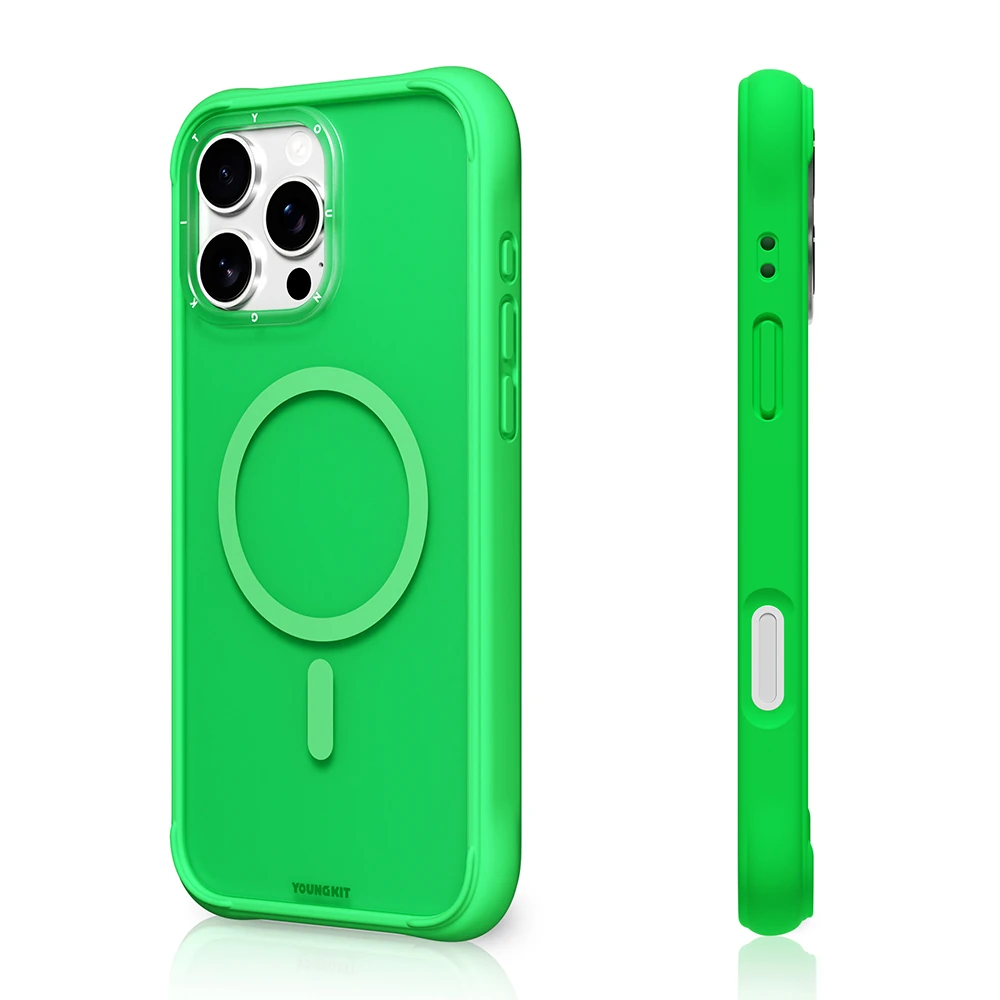 Apple iPhone 16 Pro Kılıf M-safe Şarj Özellikli Youngkit Macaroon Serisi Kapak