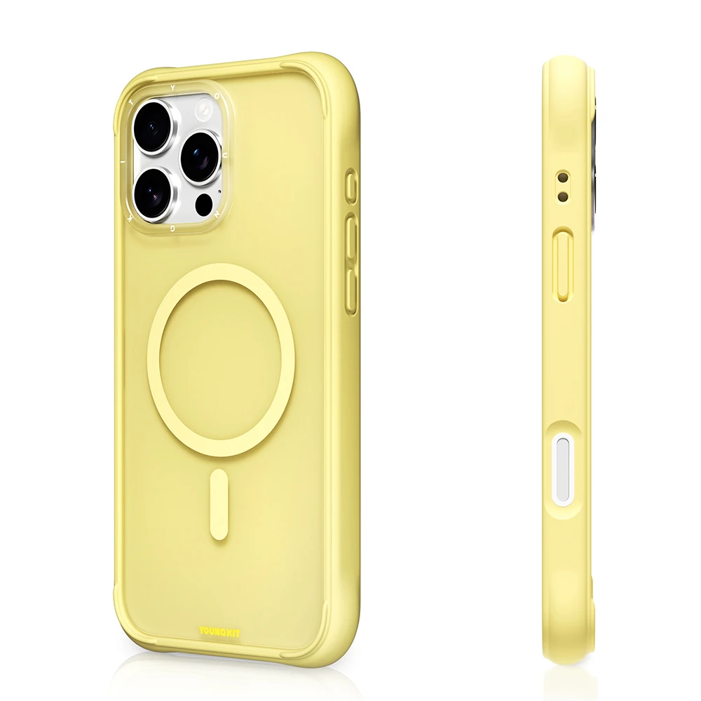 Apple iPhone 16 Pro Kılıf M-safe Şarj Özellikli Youngkit Macaroon Serisi Kapak