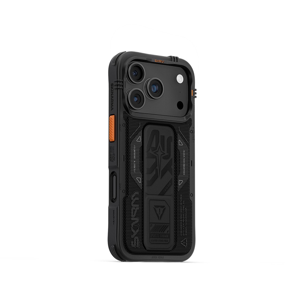 Apple iPhone 17 Pro Kılıf SkinArma M-safe Şarj Özellikli Airbag Tasarımlı Standlı Phantom Kapak