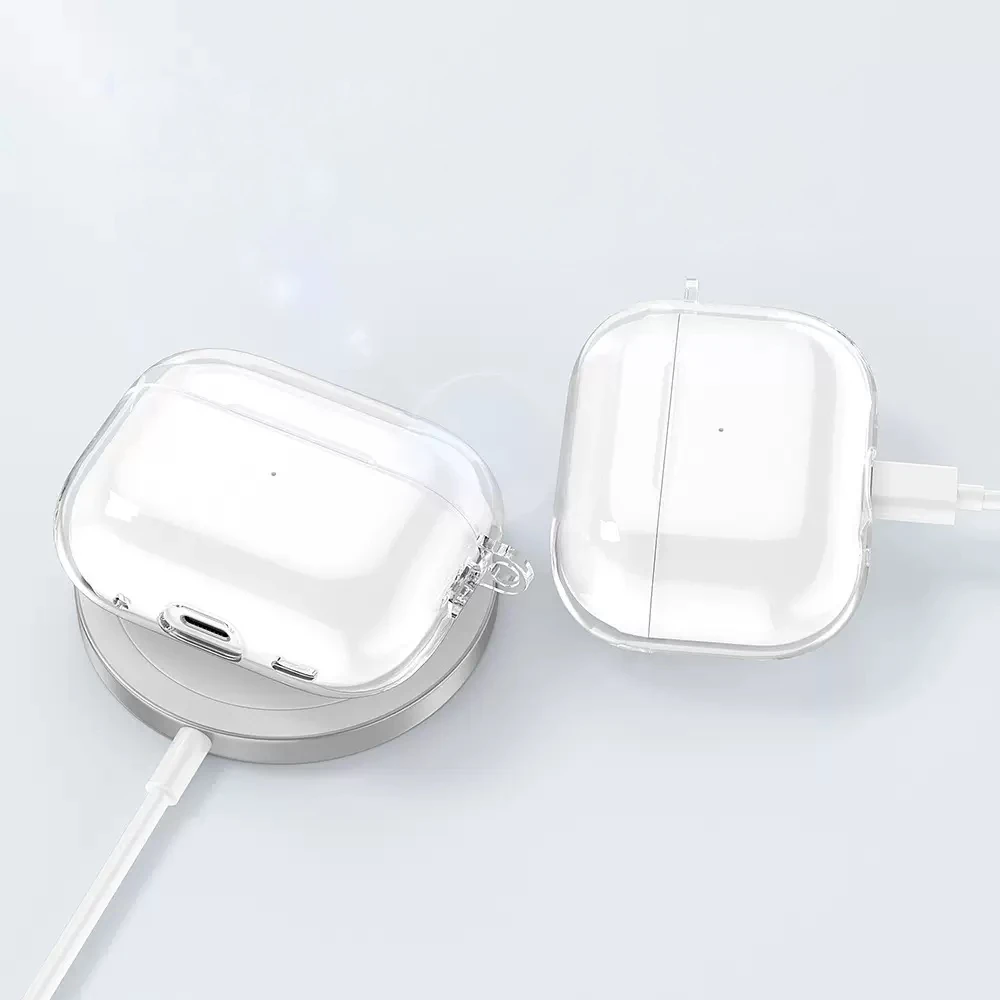 Apple Airpods Pro 3 Kılıf Şeffaf Kristal Silikon Zore Airbag 14 Kılıf