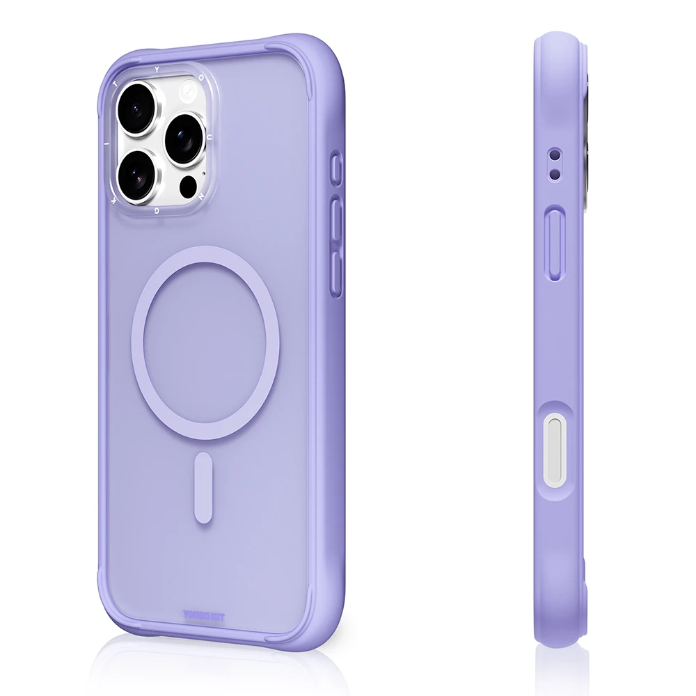 Apple iPhone 16 Pro Kılıf M-safe Şarj Özellikli Youngkit Macaroon Serisi Kapak