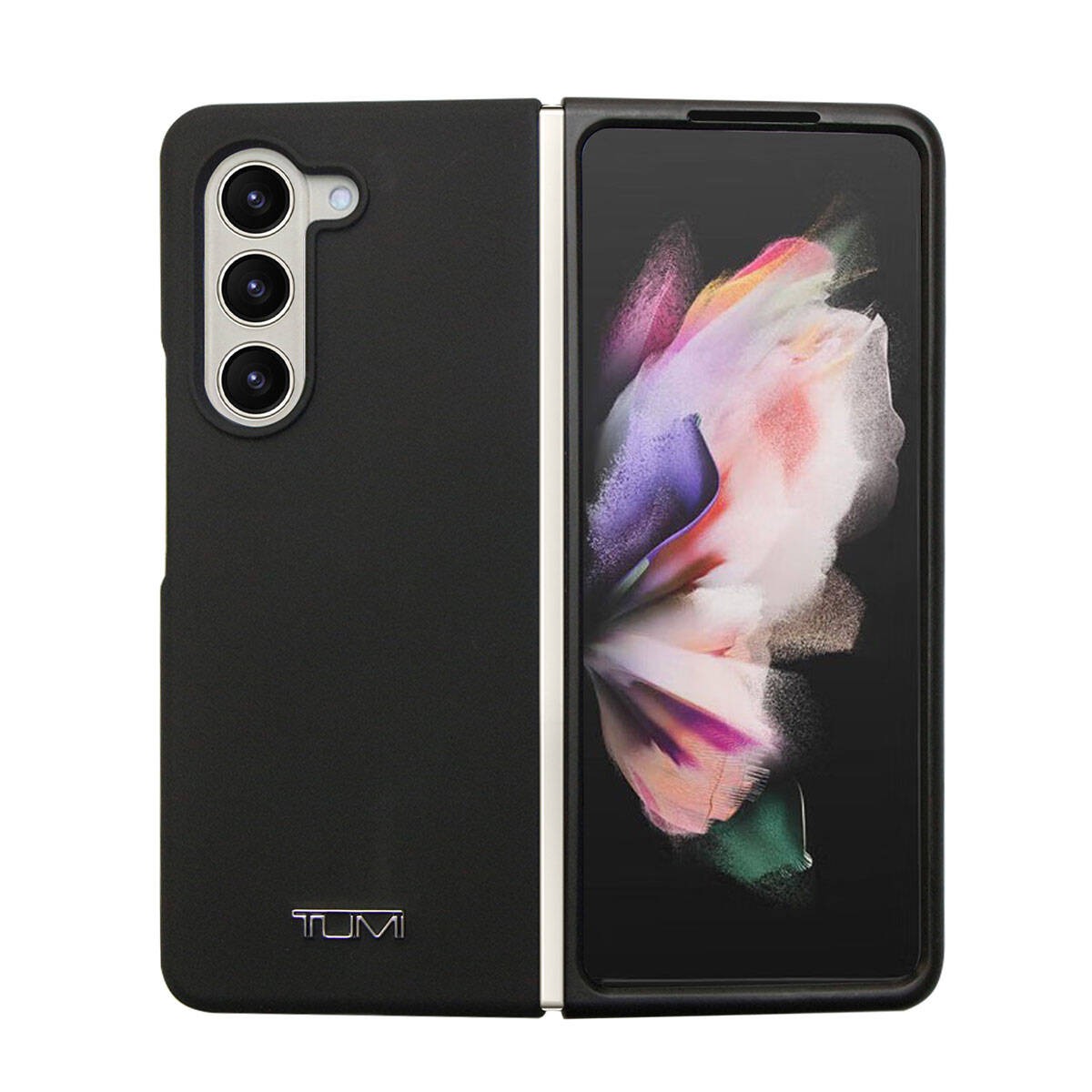 Galaxy Z Fold 5 Kılıf TUMI Liquid Silikon Metal Logo Dizayn Orjinal Lisanslı Kılıf