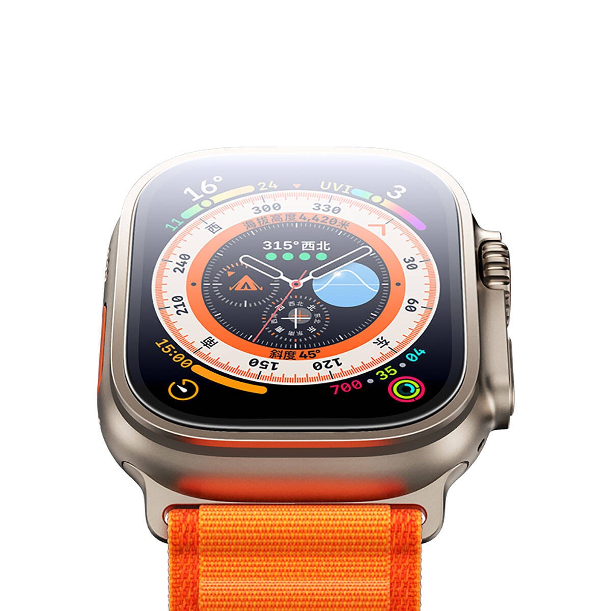 Watch Ultra 49mm Benks Anti-Reflective Kolay Uygulama Aparatlı Temperli Ekran Koruyucu