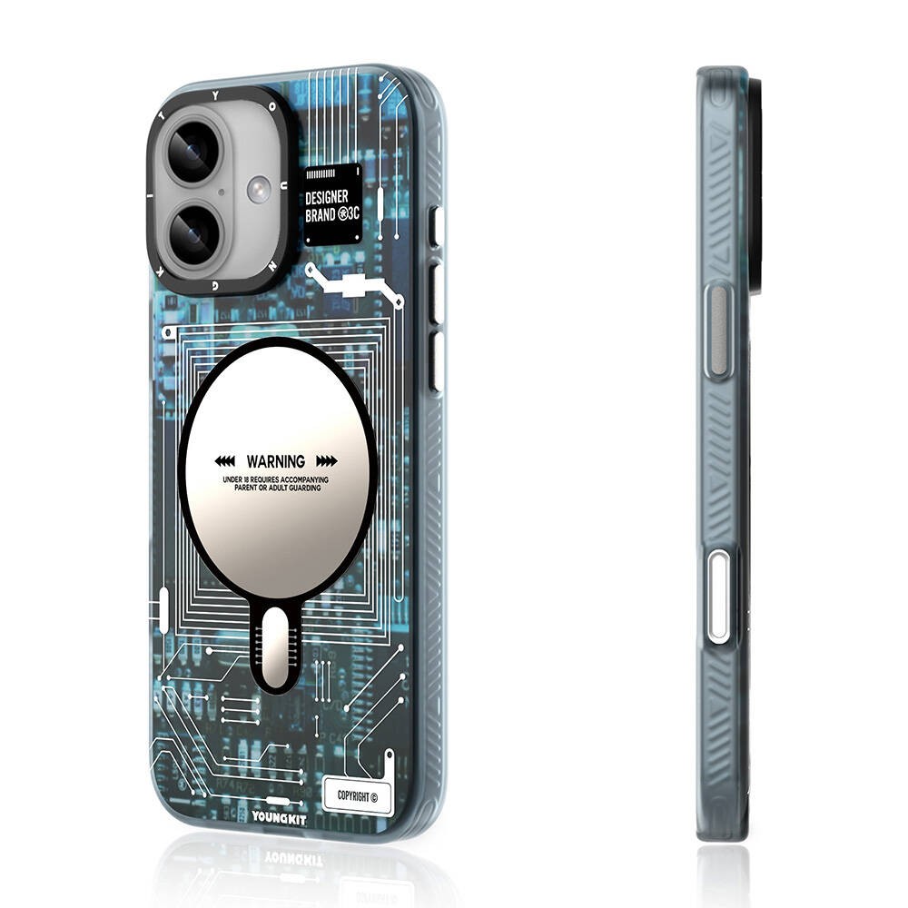 iPhone 16 Kılıf Magsafe Şarj Özellikli YoungKit Technology Serisi Kılıf
