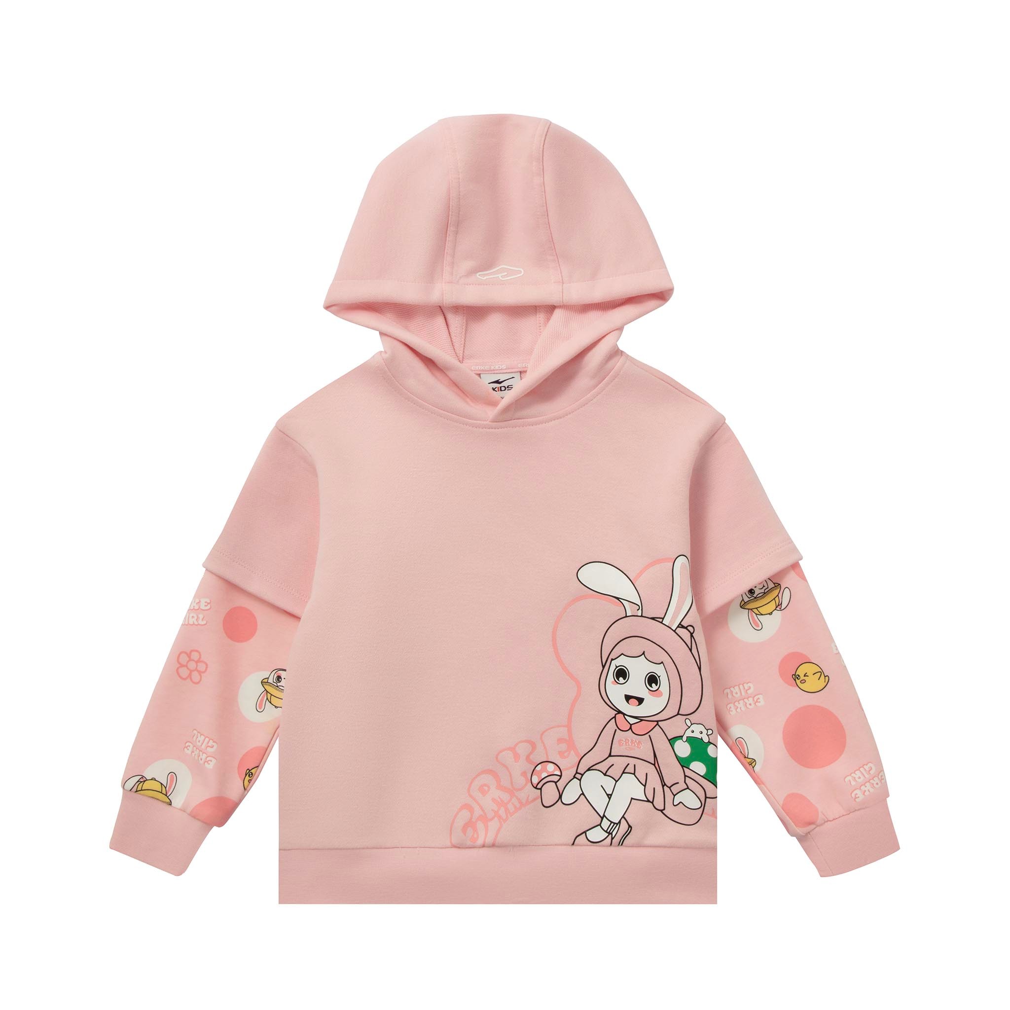 Kız Çocuk Hoodie - Pembe image