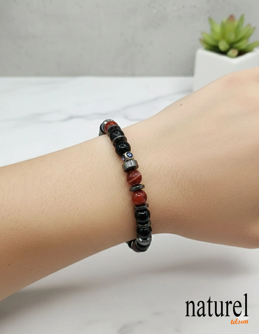 Orijinal Oğlak Burcu Doğal Taş Bileklik | Zirveye Tırmananların Sarsılmaz İradesi