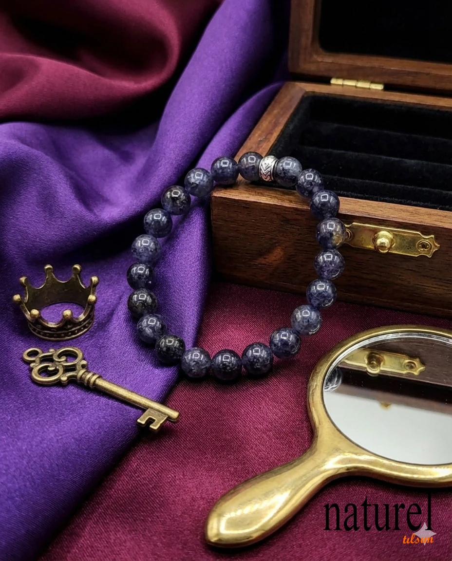 Orijinal İyolit 8mm Doğal Taş Bileklik