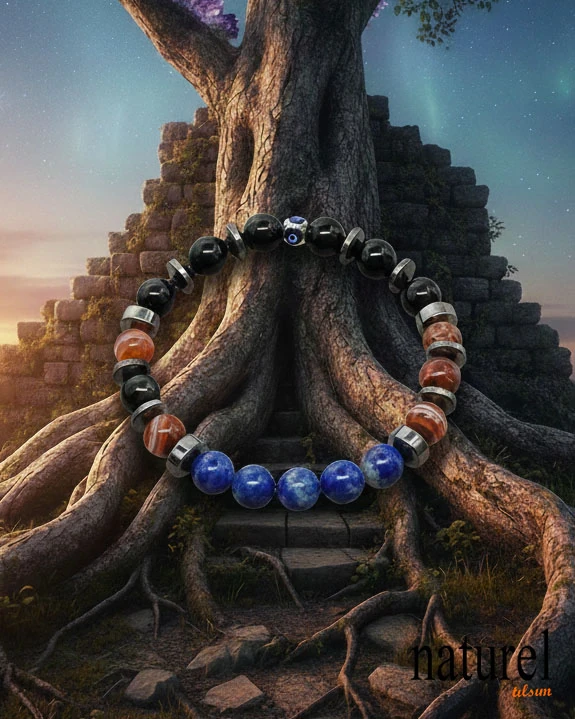 Orijinal Oğlak Burcu Doğal Taş Bileklik | Zirveye Tırmananların Sarsılmaz İradesi